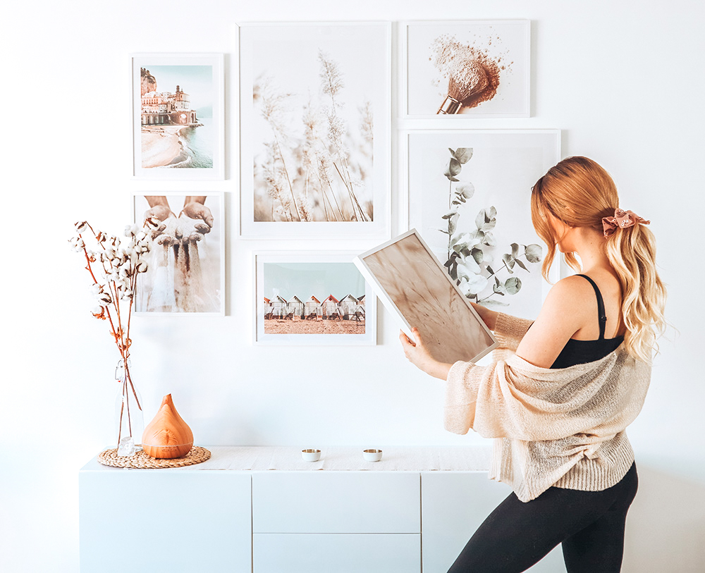 Making a feature frame wall